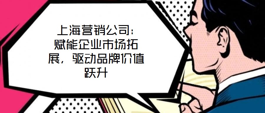 上海營銷公司:賦能企業市場拓展,驅動品牌價值躍升